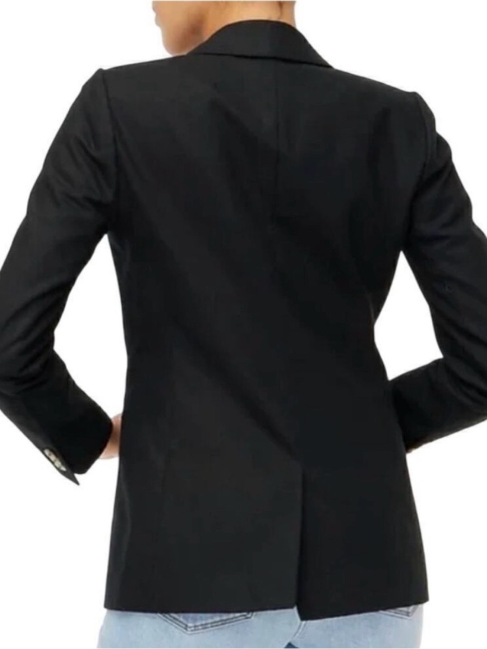 J. Crew Black Linen Women's Blazer - Picture 3 of 10